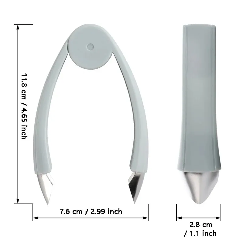 Nerezová ocel Stonka rajčat Jahoda Odstraňovač listů Ananasová semena Pinzeta na loupání ovoce Kuchyňský stroj Kráječ Gadget
