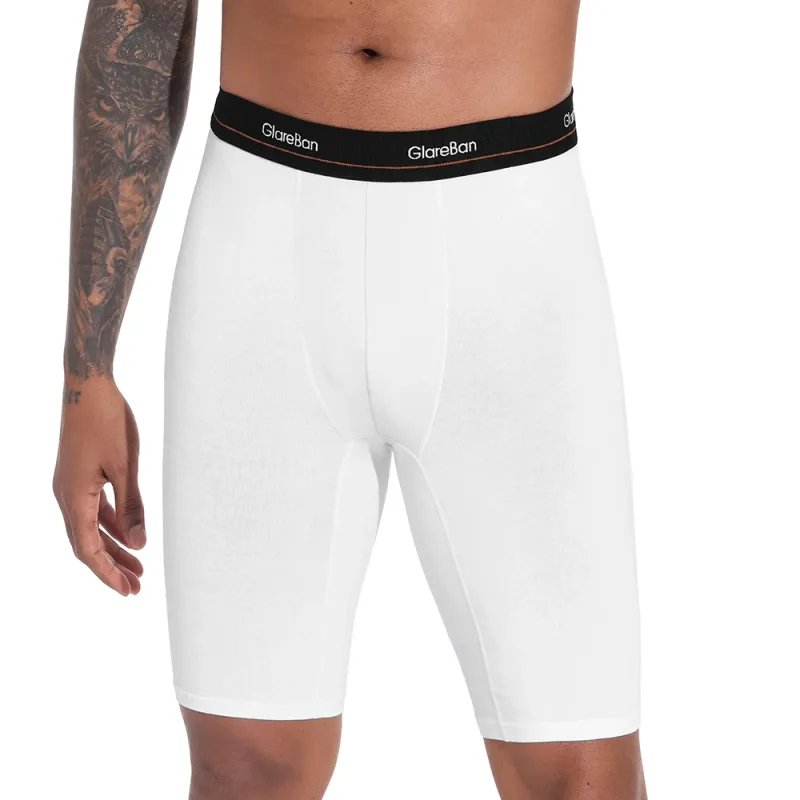 4pc Set Long leg White Cotton Boxer Men Underwear Male Brand Panties And Underpants For Homme Luxury Shorts Box Slip Briefs Soft