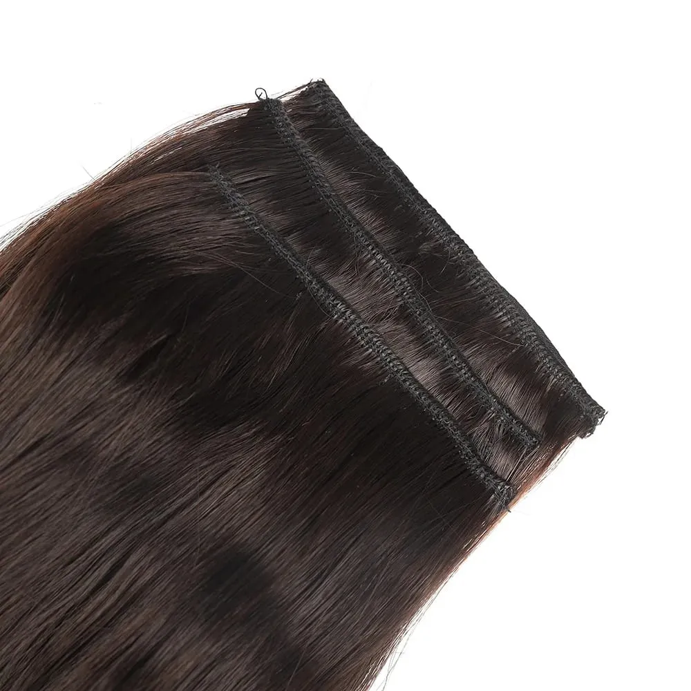 Synthetic 3Pcs Wavy Clip in Hair Extension 20inch Brown Hairpieces Long Body Wave Fake Hair Extension Clip ins for Women