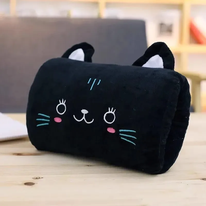 Creative Cushion Hand-Warming Plush Gift Pink Bear Children's Plush Pillow Hand-Warming Gloves Adult Cartoon Nap Pillow