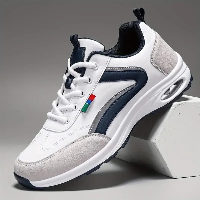 Men's Casual Sneakers Breathable Mesh Upper Walking Shoes Outdoor Modern Style in Athletic Footwear Shoes Man