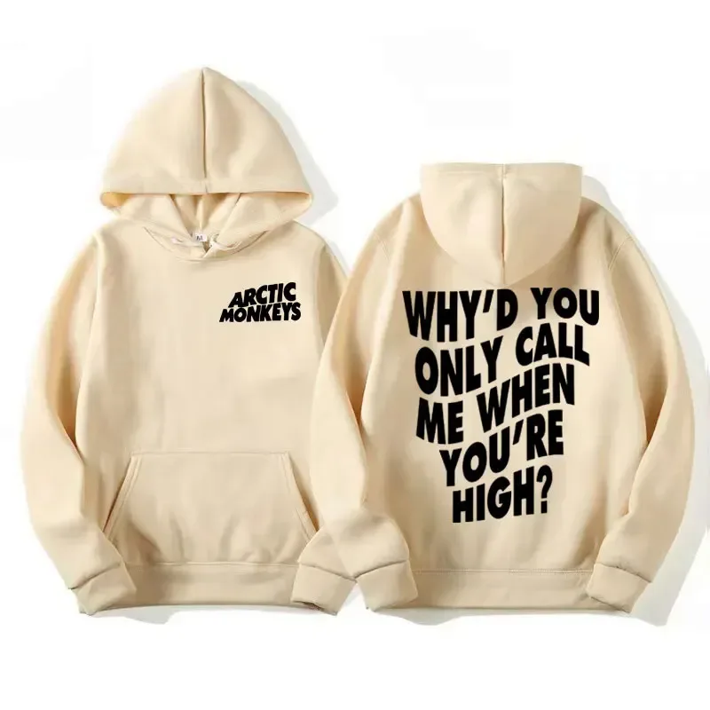 Arctic Monkeys Hip-hop Singer New Hoodies Singer Graphic Printing Sweatshirts for Fans Long Sleeve Men Women Clothing Hoodies