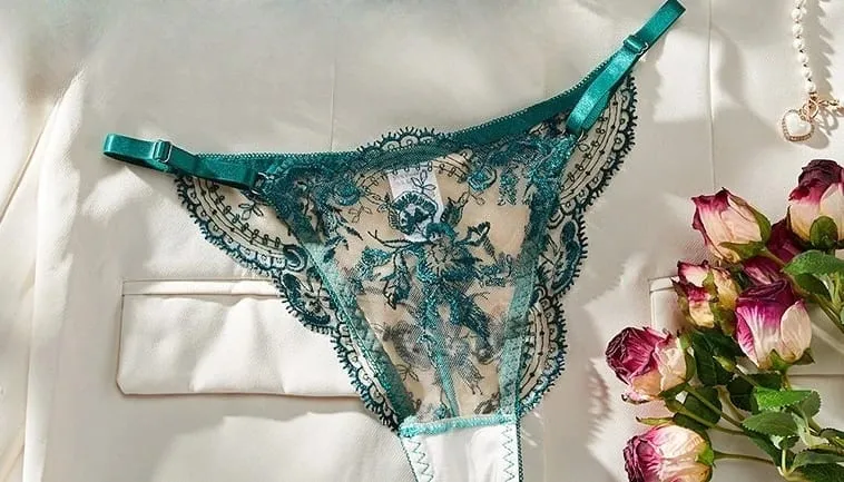 Lace Embroidery Ultra Thin Cup Bra Set Sheer Mesh Sleepwear for Big Bust Women S-XL Push Up Hot Sale 2026 32-38 S-XL Bra Set