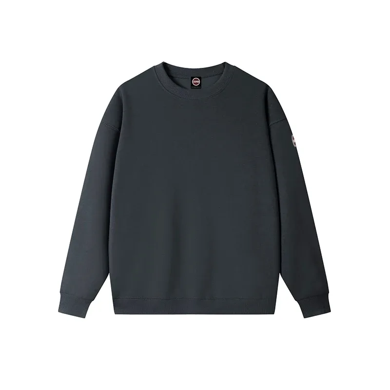 2026 Autumn Winter High Quality O-Neck Sweatshirts Cotton Silicone logo Casual Hoodies Men Long Sleeve Women Tracksuit Tops