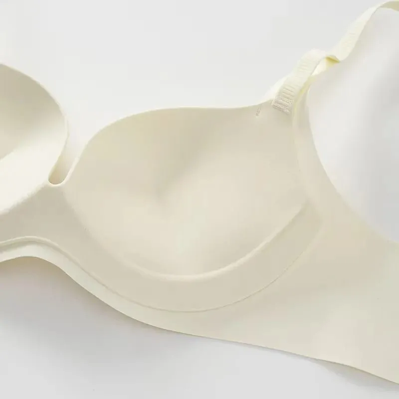 2025 Seamless Push up Bra Small Breast Gathering Enlarging Anti-Sagging Thin Top Thick Bottom No Underwire Lingerie for Women
