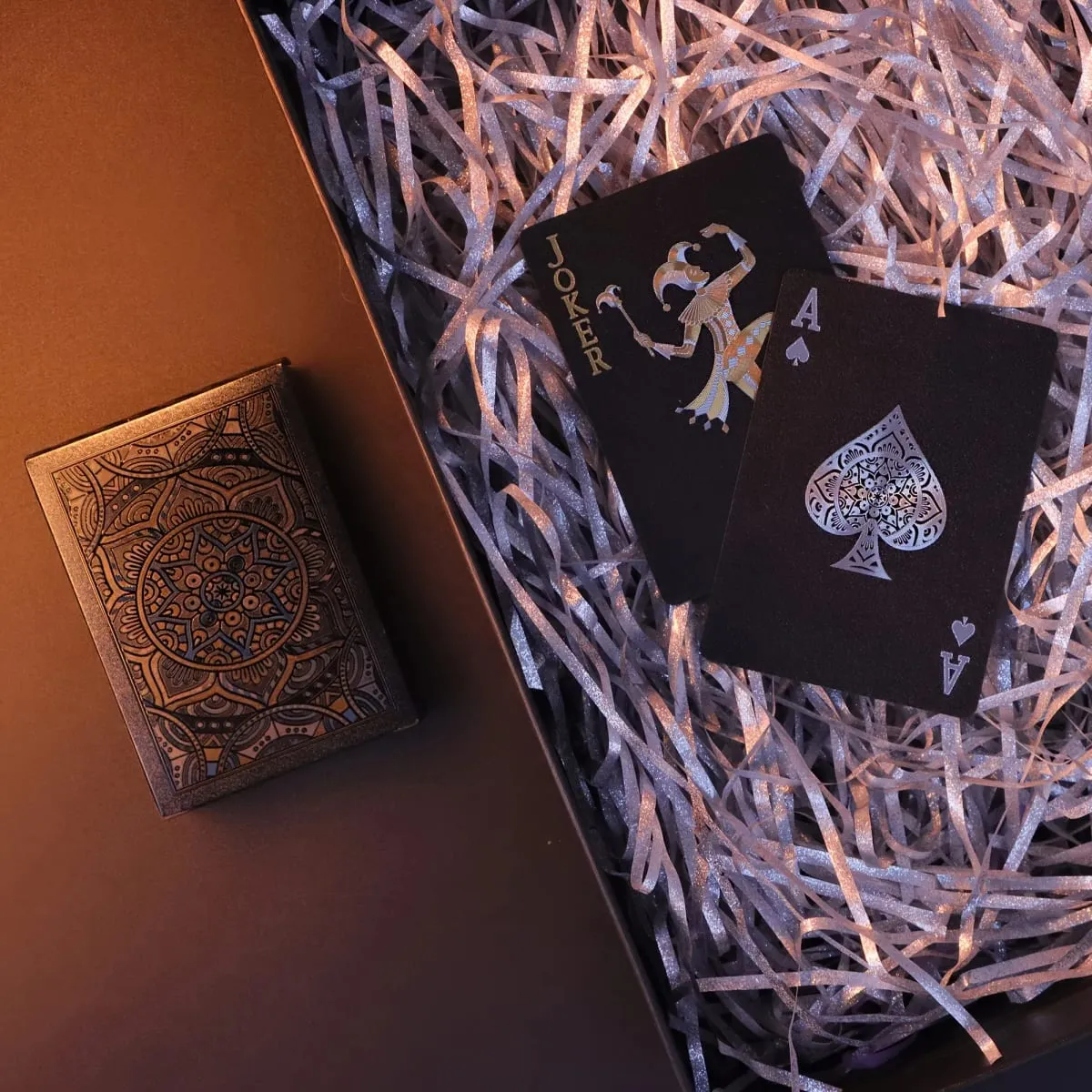 Black Gold Playing Card Game; Plastic Waterproof Poker Suit; Magic Package Board Game Gift Collection