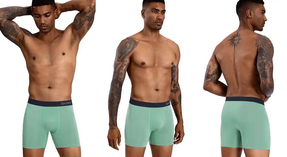 4pcs Brand Men's Panties New Man Boxer Shorts Polyester Male Slip Underpants Sexy Mens Underwear Gift