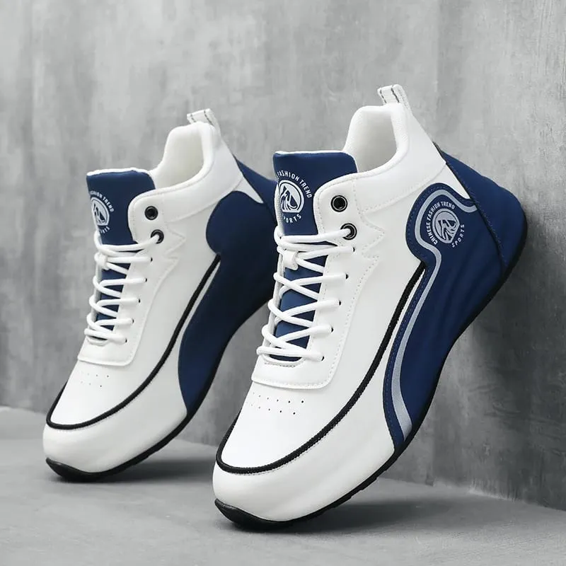 High-Top Casual Sneakers for Men Trendy Thick-Soled Dad Shoes Breathable Soft-Soled Non-Slip Versatile Men's Shoes Everyday Commuting Height-Increasing Sports Trendy Shoes 9