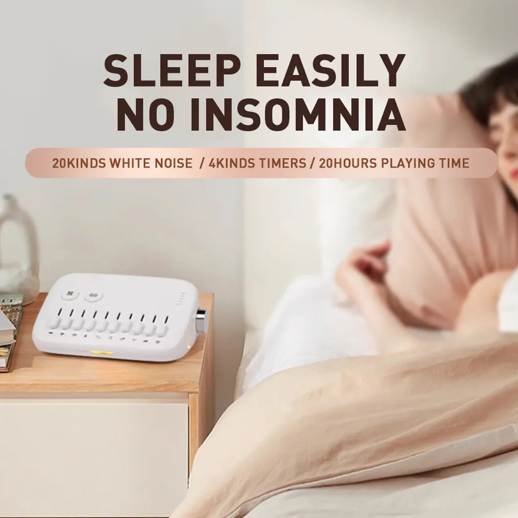 1pc Mini Sleep Sound Machine 10 Soothing Nature Sounds Portable Mini Sleep Sound Machine Noise Cancelling