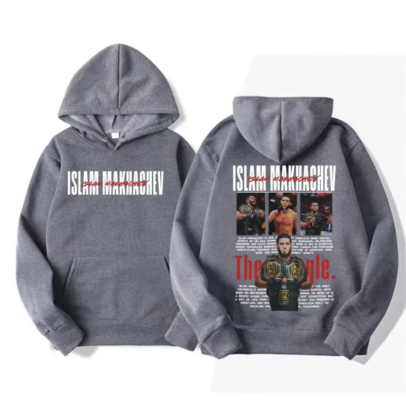 Limited Islam Makhachev Classic Graphic Sweatshirts Men Women Fashion Gothic Oversized Hoodies Casual High Quality Fleece Hoodie