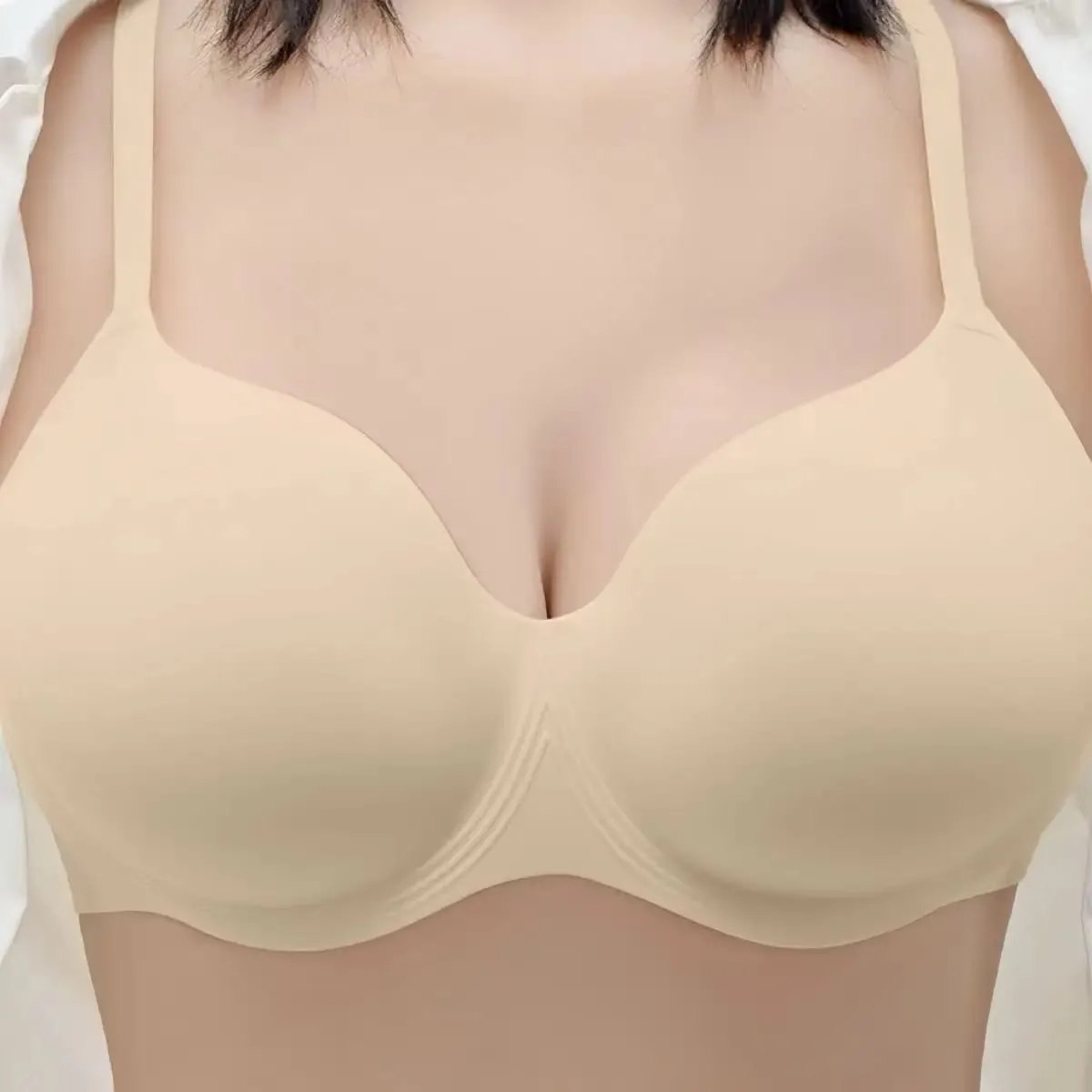 12CM Ultra Thick Push Up Bra for Small Chest Seamless Wireless Lift Anti-Sagging Bra Soft Support Invisible Bra Lingerie