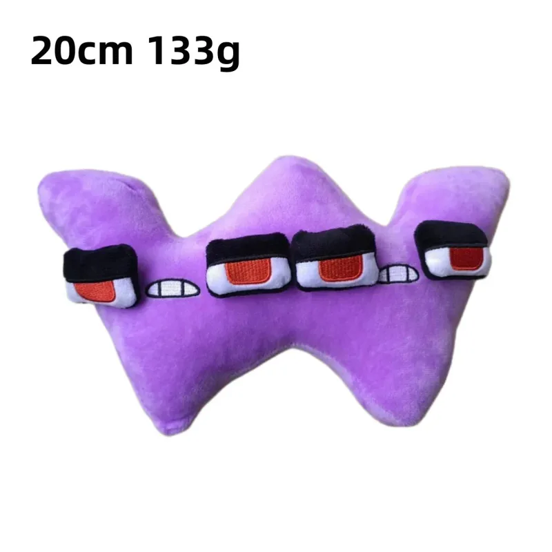 26 English Alphabet Lore 0-9 Number Plush Toy Anime Doll Kawaii Children's Enlightenment Montessori Plush Toy Doll Birthday Gift