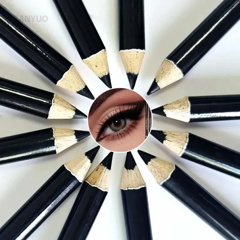 1-20Pcs Waterproof Black Eyeliner Pencils -Smudge-Proof Long-Lasting & Beginner-Friendly Smooth High Pigmented Punk Eye Makeup