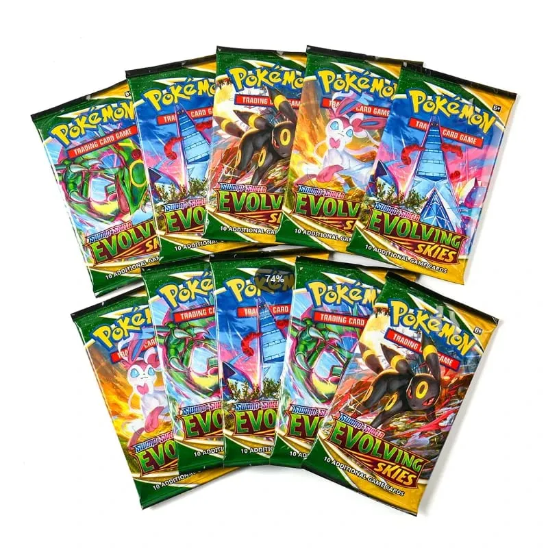 2026 New Pokémon Cards Chaos Rising Booster Box 36 Packs 360 Cards English TCG Collectible Trading Card Game Toys for Kids Gift