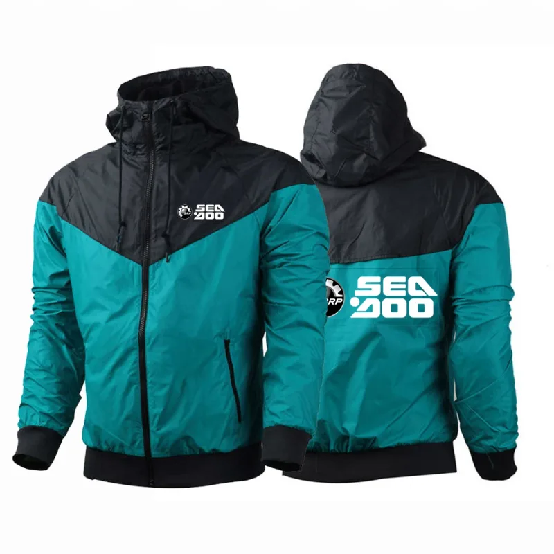 BRP Sea Doo Seadoo Moto Logo Print Spring Autumn Outdoor Men's Premium Cardigan Coat 2026 New Windproof Sports Jacket Hoodies
