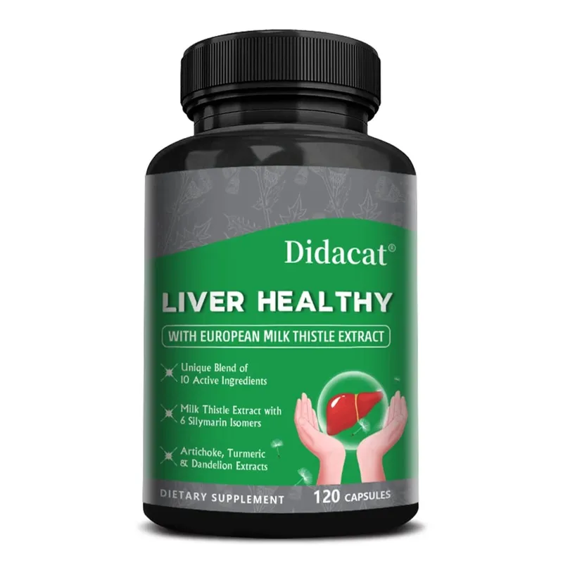 Natural Artichoke + Milk Thistle Extract - A Cleansing Detoxifying Supplement for Liver Health Immune Support and Skin Health