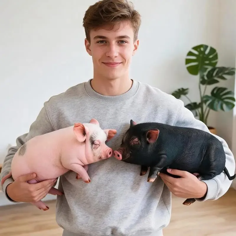 Realistic 3D Pig Stuffed Plush Pillow Soft Durable Fabric Cushion for Sofa Office Rest Travel Nap Gift