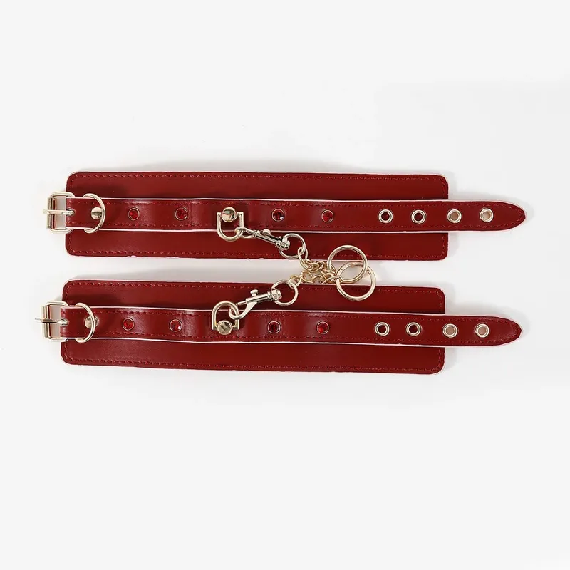7pcs Sex Toys Set BDSM Bondage Adult Products shaped Mouth Plug Toy Beating Flirting Neck Cover Eyelid Mask Leather Handcuffs