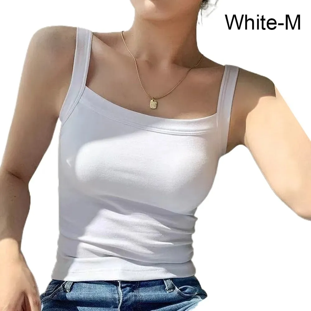 Casual Sleeveless Summer Tank Tops Slim Underwear Cami Top Shirt Camisoles Vest Corset Sports Activities