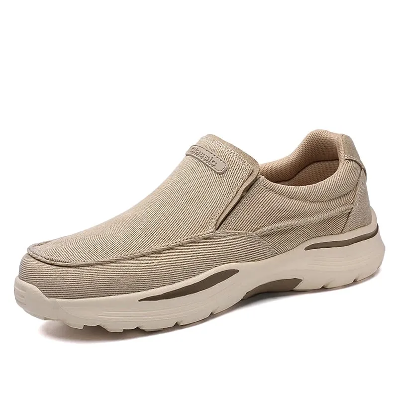 Men's Lightweight Canvas Loafers for Outdoor Hiking Camping Casual Sports Running Jogging Shoes Size 39-48