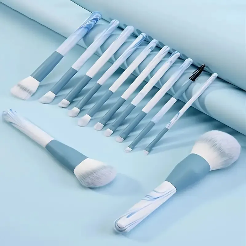 12pcs Professional Makeup Brush Set Premium Synthetic Foundation Concealer Powder Eyeshadow Blush Brushes Hygienic Beauty Tools