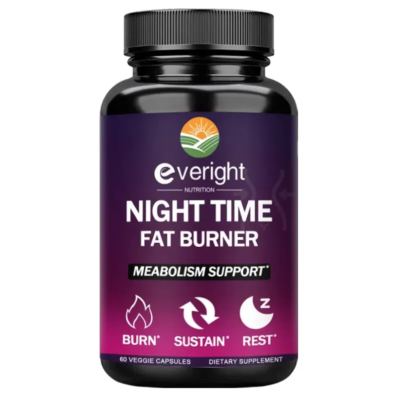 Nighttime Fat Burner & Appetite Suppressant - Thermogenic Metabolism Booster for Weight Loss and Immune Health