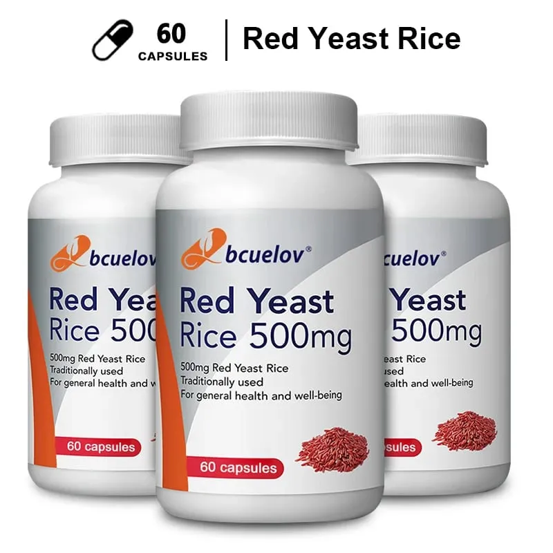 Red Yeast Rice Extract 500 Mg Vegetarian– Advanced Healthy Heart Formula for Cardiovascular Health Supplement