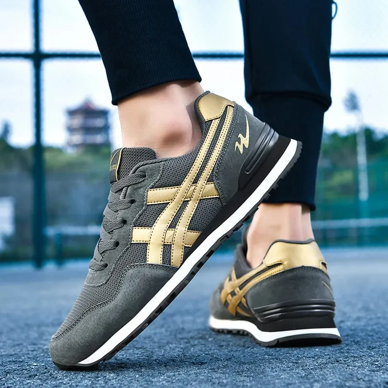 Double Star Training Walking Shoes Breathable Mesh Sports Shoes Versatile Fashion Trendy Men's Shoes