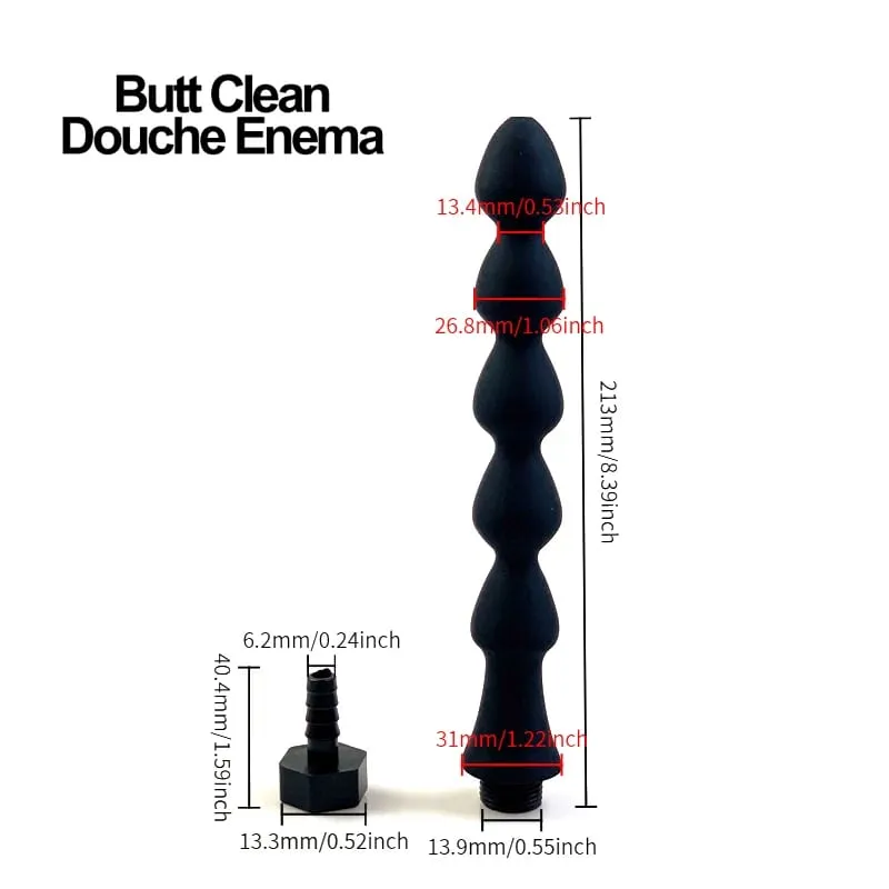 Silicone Anal Vaginal Douche Butt Plug Multi-Function Enema Plug-In Shower Anal Dilators Adults Sex Toys Adult Sex Toys