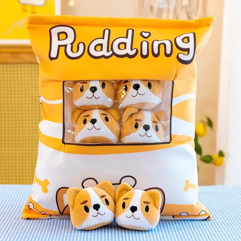 Cute Cartoon Snack Bag Plush Pillow Stuffed Doll Throw Cushion Trendy Internet Famous Snack Bag Plush Toy Soft Office Home De