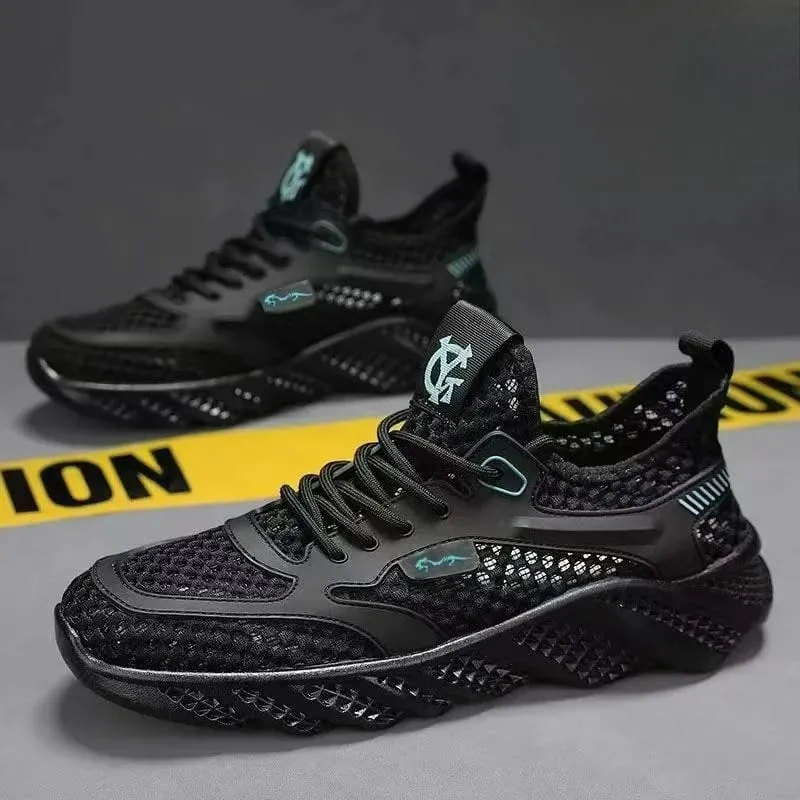 Casual Shoes for Men Versatile Comfortable Mesh Soft Sole Running ShoesHollow Out Outdoor Trendy Men's Sports Shoe