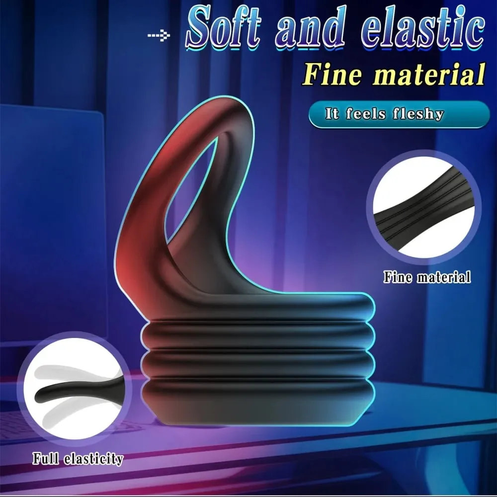 High Quality Silicone Penis Ring for Semen Delay Erection Enlarger Rings Rubber Cock Sex Toys Scrotal Bondage Ring for Testicles