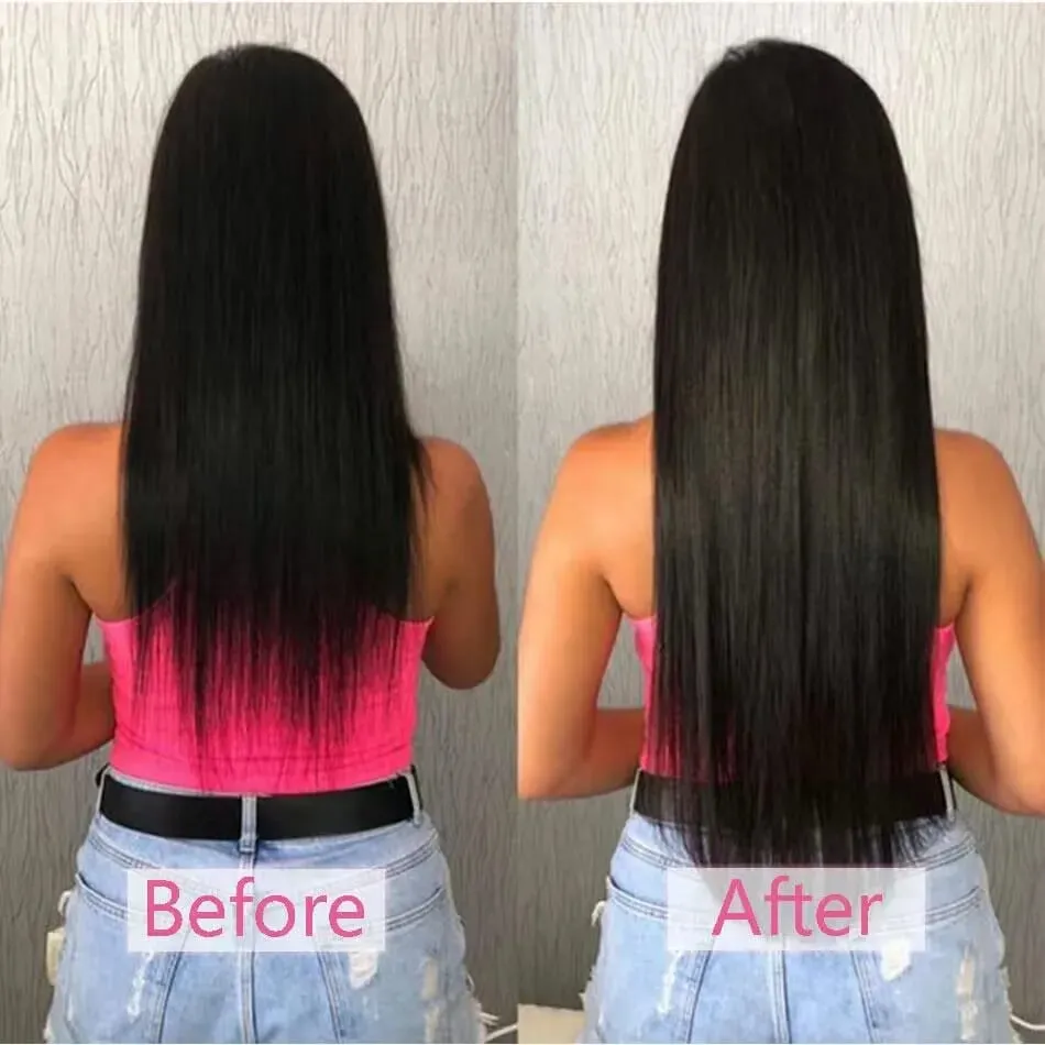18 Inch Natural Black #1B Tape In Human Hair Extensions Remy Silky Straight Seamless Skin Weft 20Pcs 50G Tape Ins Hair For Wedding Daily Use — image 6