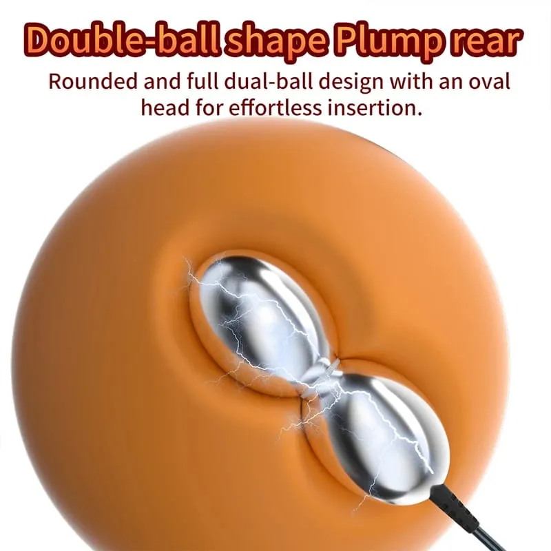 SM Electric Shock Double Balls Anal Butt Plug Prostate Massager E-stim Sex Toys For Men Gay Women Vagina Stimulation Ass Dilator
