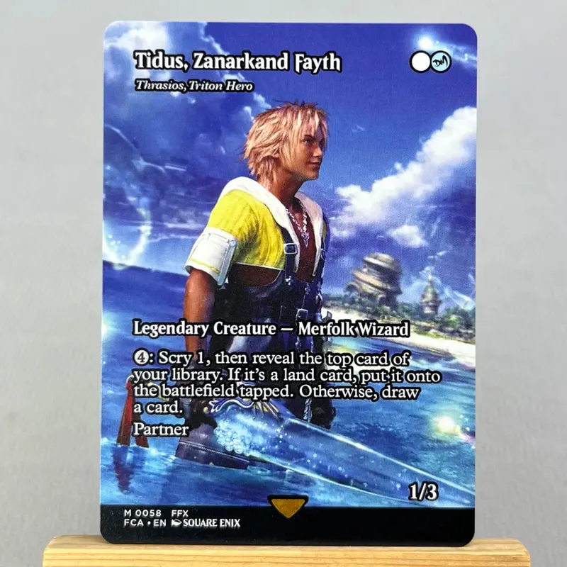 FIN FCA FIC HOLO14-Ⅰ02 Tcg Proxy Cards Vivi Ornitier Summon Bahamut Rhystic Study Y'shtola Night's Blessed