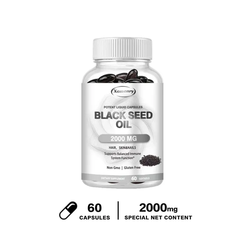 Black Seed Oil - Promotes Overall Health Strengthens The Immune System Relieves Indigestion Antioxidant Properties Non-GMO