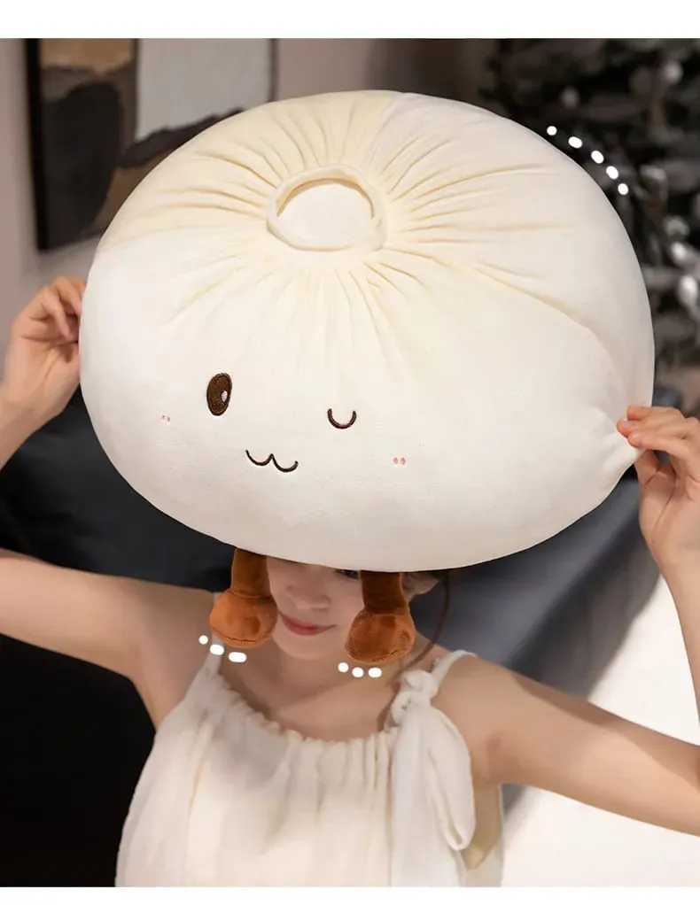 40cm Dumpling Plush Toy Soft Stuffed Hug Pillow Doll Home Decoration Stress Relief Toy Fans Gift