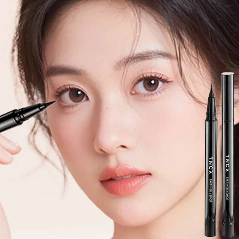 1 Pcs Black Color Eye Make-up Liquid Eyeliner Lasting Waterproof Non Fading Beauty Makeup Tools Quick Dry Non Halo Dye Eyeliner