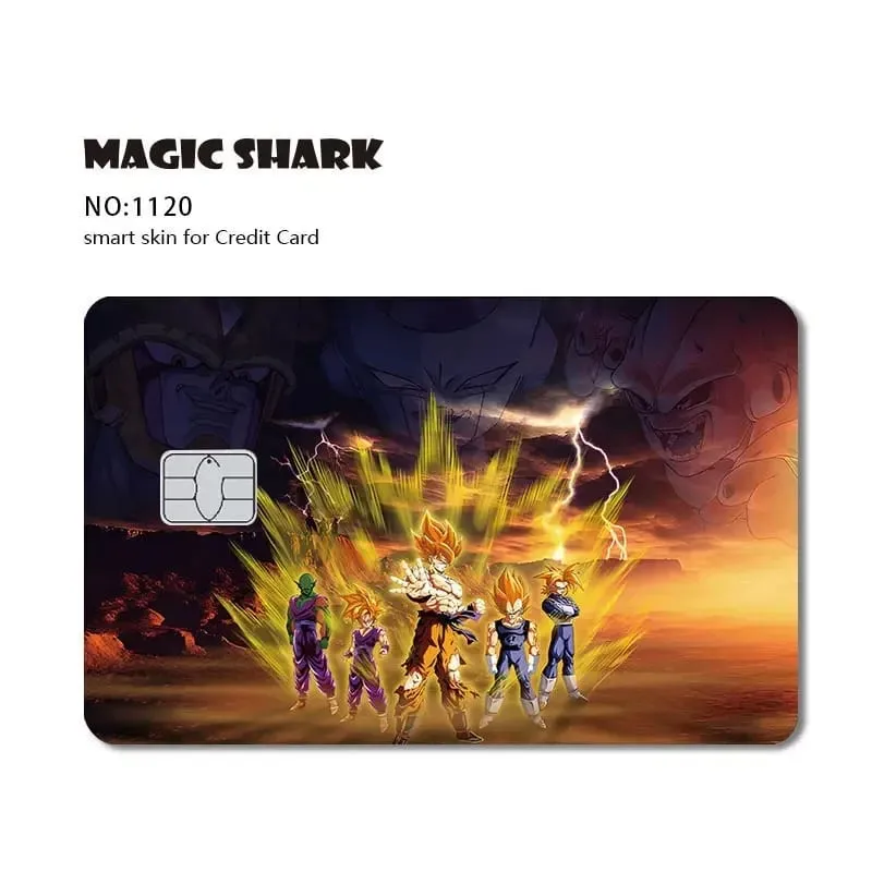 2026 Bagong Goku Frieza Anime Waterproof Skin Cover Skin Sticker para sa Credit Bank Debit Card na Walang Kupas