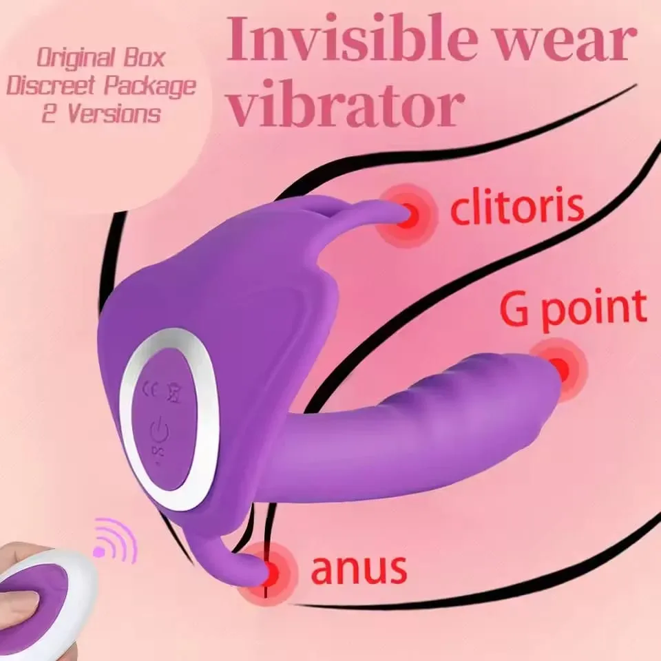 Wearable Egg Vibrator for Women G-Spot Vagina Massager Panties Anal Butt Plug Vibrating Stimulator Sex Toy for Couples 18+