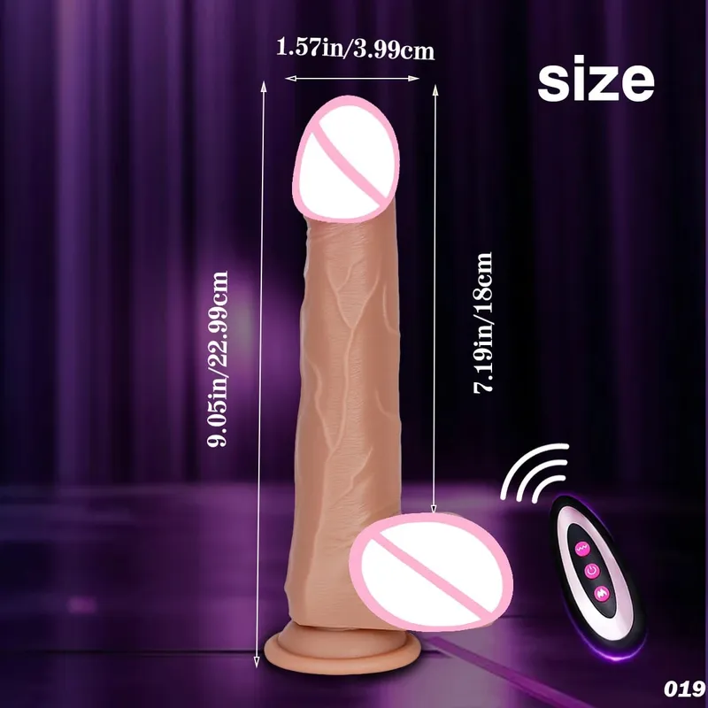 22cm Vibrating Dildo Men Women Adult Sex Toys 10 Vibration Modes Realistic Huge Dildo Vibrator Powerful Suction Cups For Adults — image 10