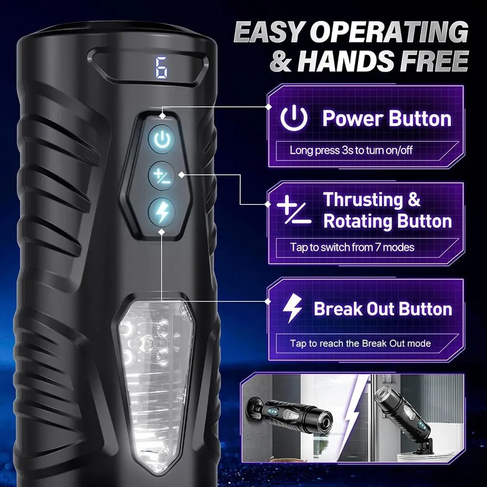 Telescopic Rotation Automatic Male Masturbator Cup Blowjob Sex Machine Thrusting Sex Toys for Men Pocket Pussy Vacuum Penis Pump