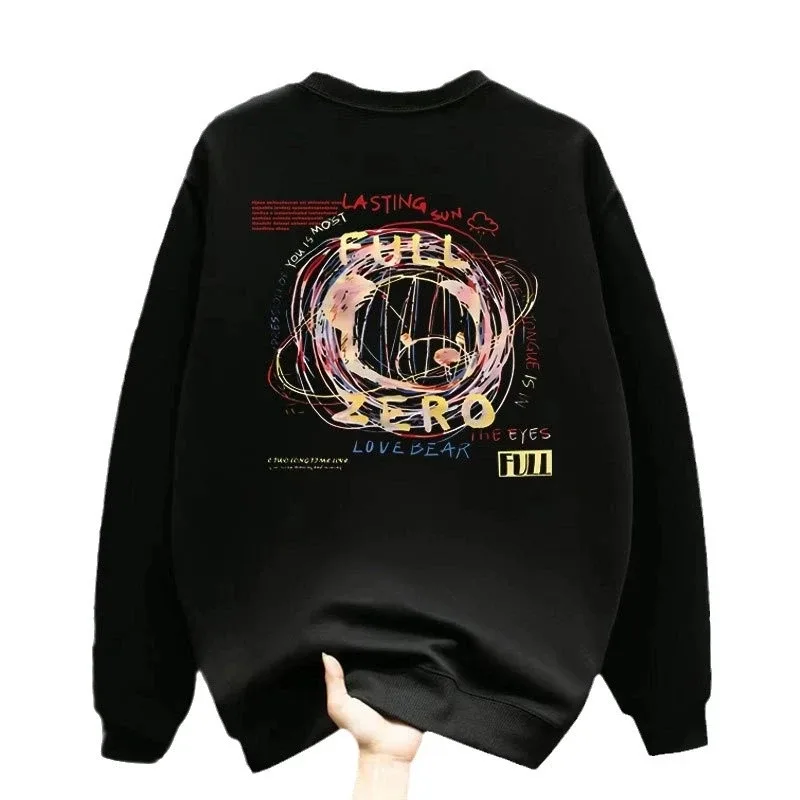 Men's Oversized Hoodie White Fashion 5XL Funny Hoodies Oversize for Men Letter Print Man Casual Wear Hoody Male Sweatshirt