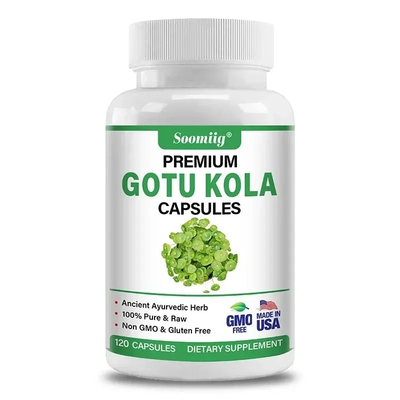 Capsules Centella Asiatica Premium - Supplément cérébral - Cerveau et système nerveux Calment la clarté mentale Améliore la peau