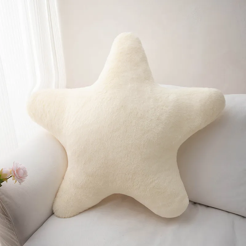 Soft Plush Star Shaped Pillow Decorative Cute Bed Pillow Cushion for Kids Bedroom Living Room - Plush Throw Pillow