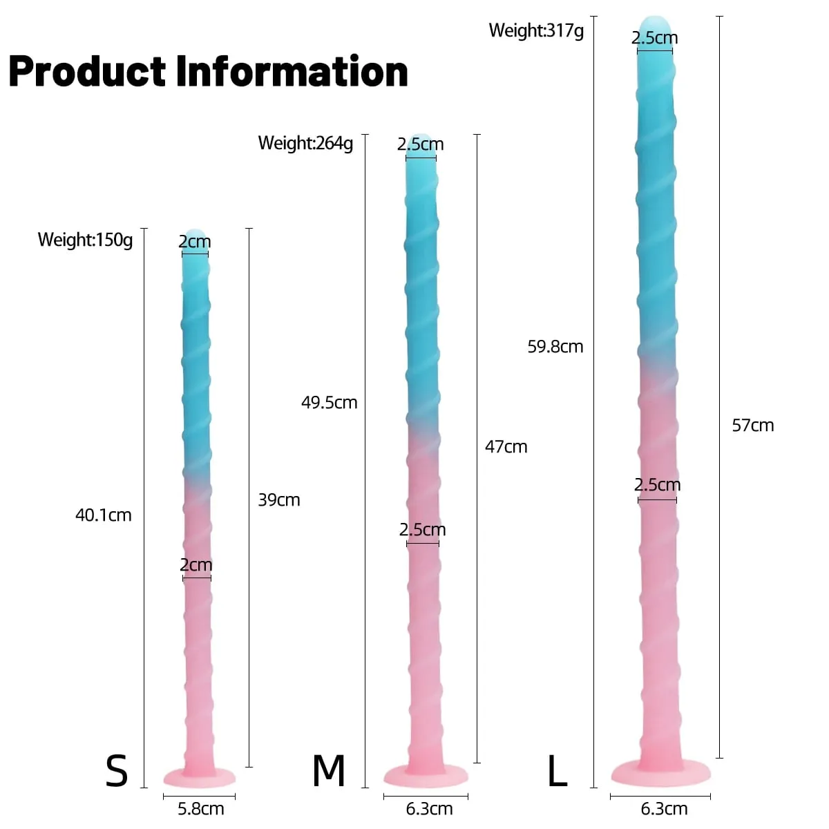 Three Sizes of Long Anal Plugs Special-shaped Octopus Tentacles Soft Adult Sex Toy Liquid Silicone Materials Prostate Stimulator