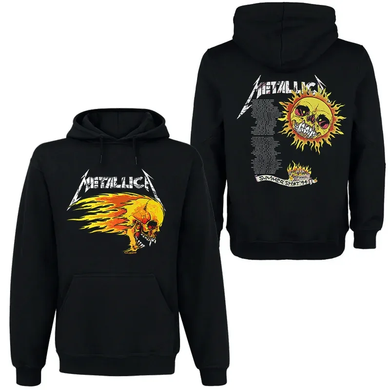 Band Rock Dark Wind Hoodie Men's Street Hip Hop Top Comfortable Hooded Sweater Fall_Winter Personality Men's Clothing