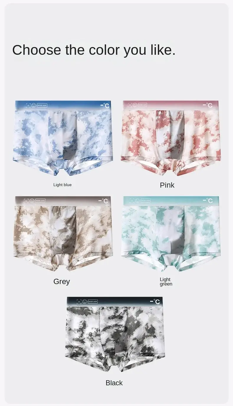 1Pcs Boxer Shorts männer Eis Seide Unterwäsche Männliche Unterhose Atmungsaktiv Sexy Dünne Höschen U Konvexen Dessous Großhandel Viele l-6XL