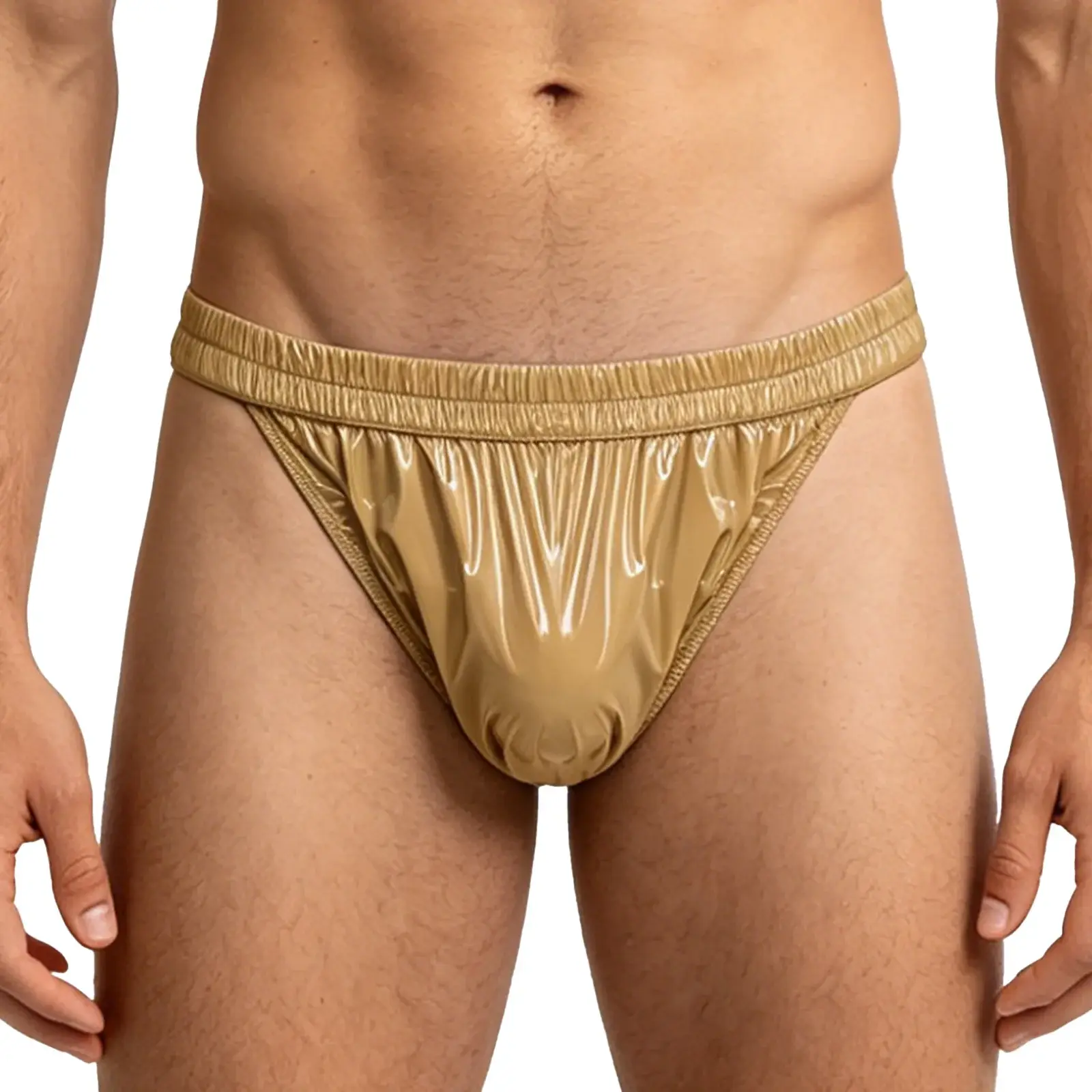 Mens Waterproof Swim Briefs Elastic Waistband Bikini Briefs Swim Bottoms Swimming Surfing Sunbathing Swimwear Bathing Suit