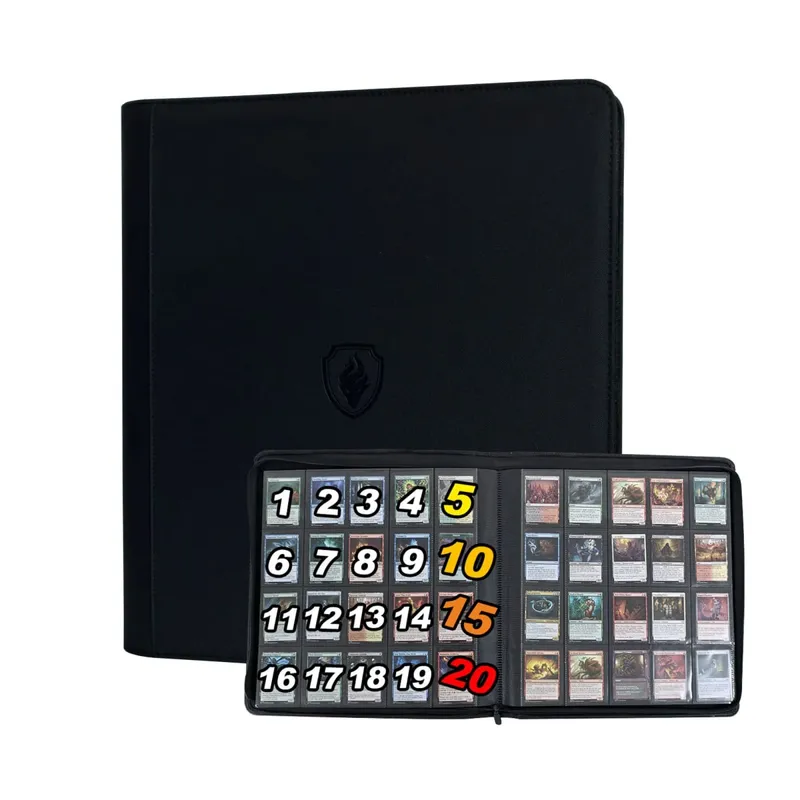 1280+ Cards 20 Pocket Card Binder Collector Card Album - Pages Compatible for Game Cards Sports Cards and Other Cards